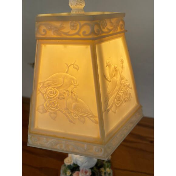 Hour Of Power Christian verses vintage 2003 Mini Dove floral lamp - Picture 5 of 8